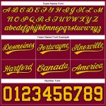 Custom Name Number Basketball Shorts - Personalized Maroon Gold-Black Authentic Team Apparel Personalized Maroon Gold-Black