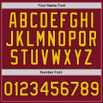 Custom Name Number Basketball Jersey - Authentic Maroon Gold-Black Throwback, Personalized Team Design Personalized Maroon