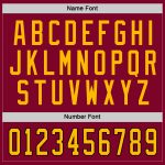 Custom Team Hockey Jersey with Personalized Name & Number in Maroon, Gold & Black Personalized Maroon Gold-Black Hockey Jersey