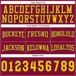 Custom Maroon Gold-Navy Throwback Basketball Shorts with Name and Number - Personalized Team Gear Personalized Maroon Gold-Navy