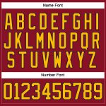 Custom Maroon Gold-Navy Hockey Jersey with Lace Neck - Personalized Team Name & Number Personalized Maroon Gold-Navy Hockey