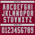 Personalized Maroon White Gray Hockey Jersey for Custom Team Wear Personalized Maroon Gray-White Hockey Jersey