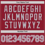 Custom Name Number Mesh Authentic Throwback Baseball Jersey Maroon Gray White Personalized Maroon Gray-White Mesh Authentic
