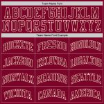 Custom Team Basketball Jersey - Personalized Maroon-Cream Throwback Jersey with Name & Number Personalized Maroon Maroon-Cream