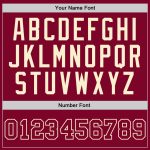 Custom Team Basketball Jersey - Personalized Maroon-Cream Throwback Jersey with Name & Number Personalized Maroon Maroon-Cream