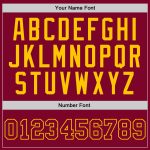 Custom Maroon-Gold Throwback Basketball Jersey with Personalized Name and Number - Authentic Team Apparel Personalized Maroon