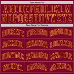 Custom Maroon-Gold Throwback Basketball Jersey with Personalized Name and Number - Authentic Team Apparel Personalized Maroon