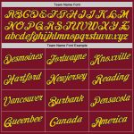 Personalized Authentic Basketball Jersey in Maroon Navy Gold - Retro Throwback Design Personalized Maroon Navy-Gold Authentic