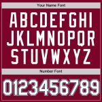 Custom Name and Number Authentic Throwback Baseball Jersey Maroon Navy-Gray Personalized Maroon Navy-Gray Authentic Throwback