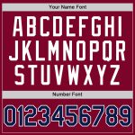 Custom Name Number Authentic Baseball Jersey Maroon Navy White Throwback Team Personalized Maroon Navy-White Authentic Throwback