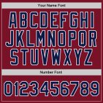 Personalized Authentic Basketball Jersey - Maroon Navy White Throwback Design Personalized Maroon Navy-White Authentic Throwback
