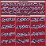 Custom Name Number Baseball Jersey - Personalized Maroon Navy White Mesh Authentic Throwback Team Uniform Personalized Maroon