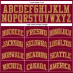 Custom Name and Number Basketball Jersey - Personalized Maroon and Old Gold Authentic Throwback Style Personalized Maroon