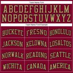 Custom Basketball Jersey with Personalized Name and Number - Maroon Old Gold-Black Throwback Team Design Personalized Maroon