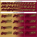 Custom Name Number Maroon Black Gradient Softball Jersey Two-Button Unisex Fashion Team Apparel Personalized Maroon Old Gold-Black