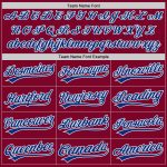 Custom Name and Number Authentic Throwback Maroon and White Baseball Jersey - Personalized Team Jersey Personalized Maroon