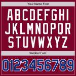 Custom Name and Number Authentic Throwback Maroon and White Baseball Jersey - Personalized Team Jersey Personalized Maroon