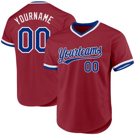 Custom Name and Number Authentic Throwback Maroon and White Baseball Jersey - Personalized Team Jersey Personalized Maroon