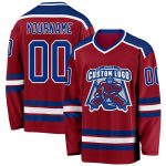 Personalized Maroon Royal White Hockey Jersey for Men and Women - Custom Team Spirit Apparel Personalized Maroon Royal-White
