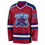 Personalized Maroon Royal White Hockey Jersey for Men and Women - Custom Team Spirit Apparel Personalized Maroon Royal-White