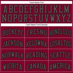 Custom Maroon Basketball Jersey with Team Name & Number - Authentic Steel Gray-Black Throwback Style Personalized Maroon