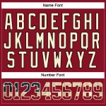 Custom USA Flag Hockey Jersey with Personalized Name and Number, Maroon Vintage Cream-Black Lace Neck Design Personalized