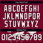 Custom Name and Number Performance T-Shirt - 3D Animal Crane Design in Maroon and Black Personalized Maroon White-Black 3D