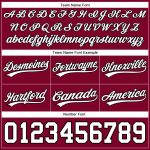 Custom Name and Number Basketball Shorts in Maroon White-Black | Personalized Team Gear Personalized Maroon White-Black Authentic