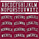 Personalized Maroon Black White Basketball Jersey - Authentic Throwback Design Personalized Maroon White-Black Authentic