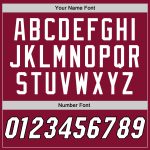 Custom Maroon White-Black Basketball Jersey with Name and Number - Personalized Authentic Throwback Team Jersey Personalized
