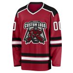 Personalized Maroon White Black Hockey Jersey for Men and Women - Custom Sports Apparel Personalized Maroon White-Black Hockey