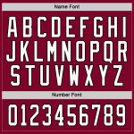 Custom Name Number Maroon Hockey Jersey - Personalized Team White Black Jersey Personalized Maroon White-Black Hockey Jersey