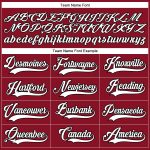 Custom Name and Number Hockey Lace Neck Jersey, Personalized Maroon and Black Team Jersey Personalized Maroon White-Black