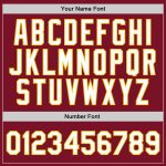 Personalized Maroon White Gold Throwback Basketball Jersey - Authentic Design Personalized Maroon White-Gold Authentic Throwback