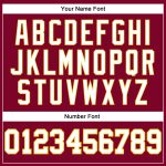 Custom Basketball Jersey - Personalized Maroon White-Gold Authentic Throwback with Team Name & Number Personalized Maroon