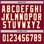 Custom Maroon White Gold Hockey Jersey with Personalized Name & Number - Team Apparel Personalized Maroon White-Gold Hockey