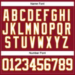 Custom Name Number Maroon White-Gold Hockey Lace Neck Jersey Personalized Team Apparel Personalized Maroon White-Gold Hockey