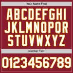 Custom Maroon White Gold Baseball Jersey with Personalized Name & Number - Authentic Throwback Design Personalized Maroon