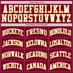 Custom Maroon White-Gold Rib-Knit Basketball Jersey with Personalized Name and Number - Team Apparel Personalized Maroon