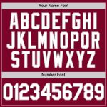 Custom Name Number Authentic Throwback Baseball Jersey Maroon White Gray - Personalized Team Apparel Personalized Maroon