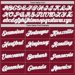 Custom Name Number Throwback Basketball Jersey - Personalized Maroon White Gray Team Jersey Personalized Maroon White-Gray