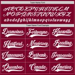 Custom Maroon White Hockey Jersey with Personalized Name and Number - Team Apparel Personalized Maroon White Hockey Jersey