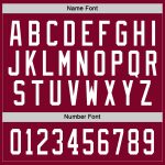 Custom Maroon White Hockey Jersey with Personalized Name and Number - Team Apparel Personalized Maroon White Hockey Jersey