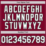 Custom Throwback Baseball Jersey with Personalized Name & Number - Maroon White Kelly Green Personalized Maroon White-Kelly