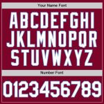 Custom Name Number Authentic Throwback Baseball Jersey - Personalized Maroon White-Light Blue Team Colors Personalized Maroon