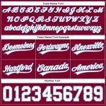 Personalized Authentic Basketball Shorts in Maroon, White, and Light Blue - Throwback Style Personalized Maroon White-Light