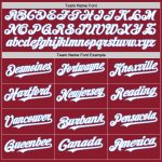 Custom Maroon White-Light Blue Baseball Jersey with Personalized Name and Number - Authentic Throwback Style Personalized