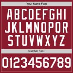 Custom Name & Number Authentic Baseball Jersey - Personalized Maroon White Mesh Throwback Design Personalized Maroon White