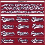 Custom Team Name and Number Hockey Jersey in Maroon White-Navy Lace Neck Design Personalized Maroon White-Navy Hockey Lace