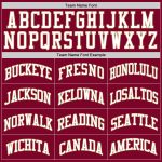 Custom Team Basketball Jersey with Personalized Name and Number - Maroon/White/Old Gold Authentic Throwback Design Personalized